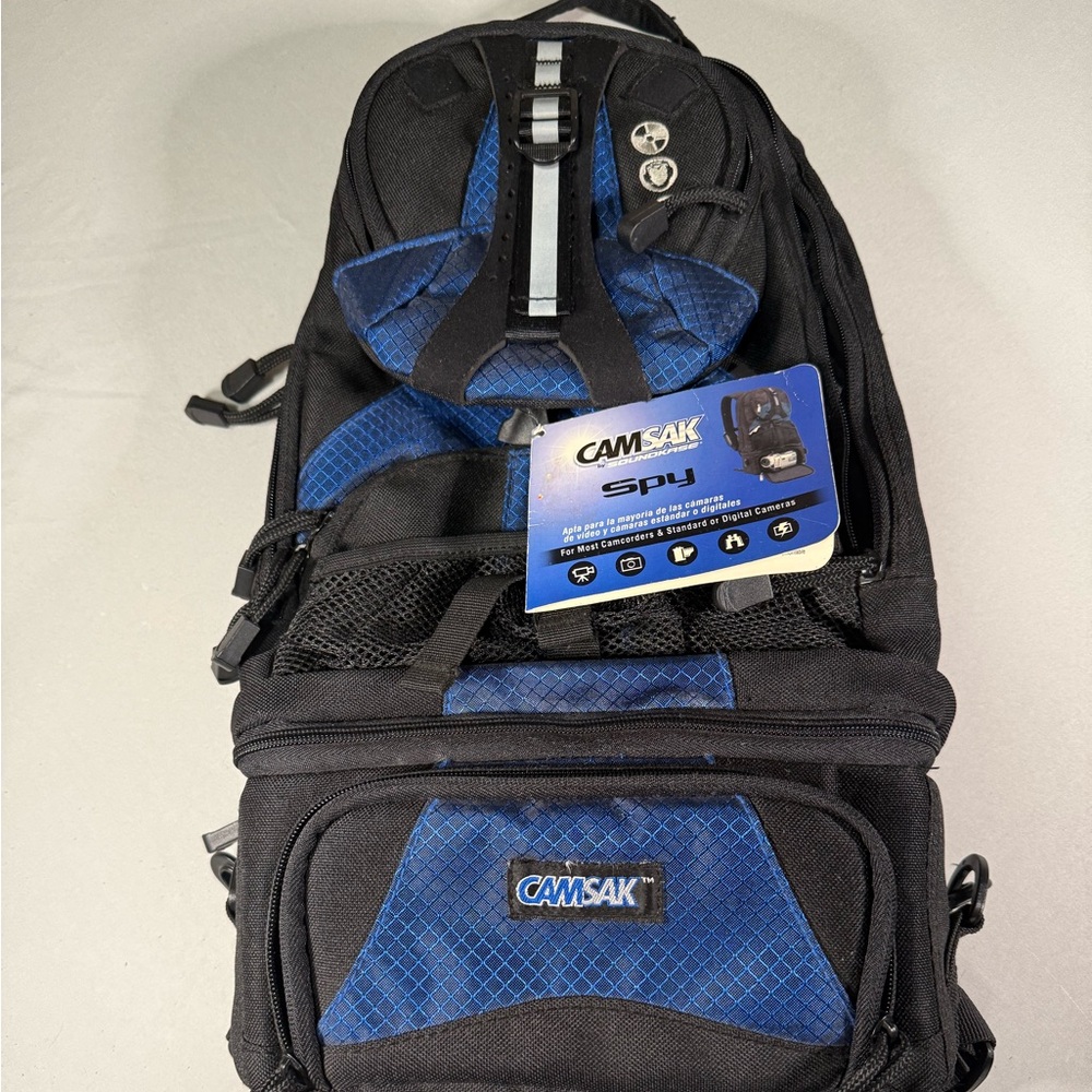 Vintage 2003 Camsak SPY‎ Camera Backpack NWT Y2K Media Bag